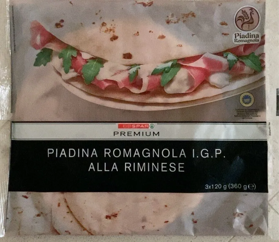 Piadina Romagnola I.G.P. alla Riminese