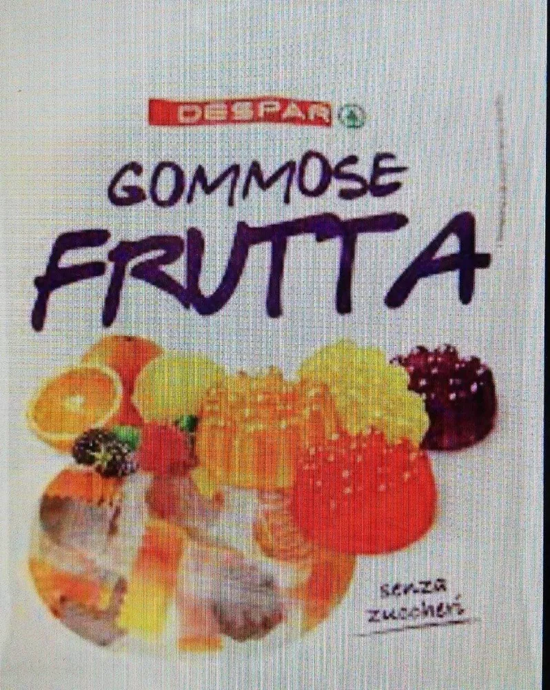 Gommose frutta