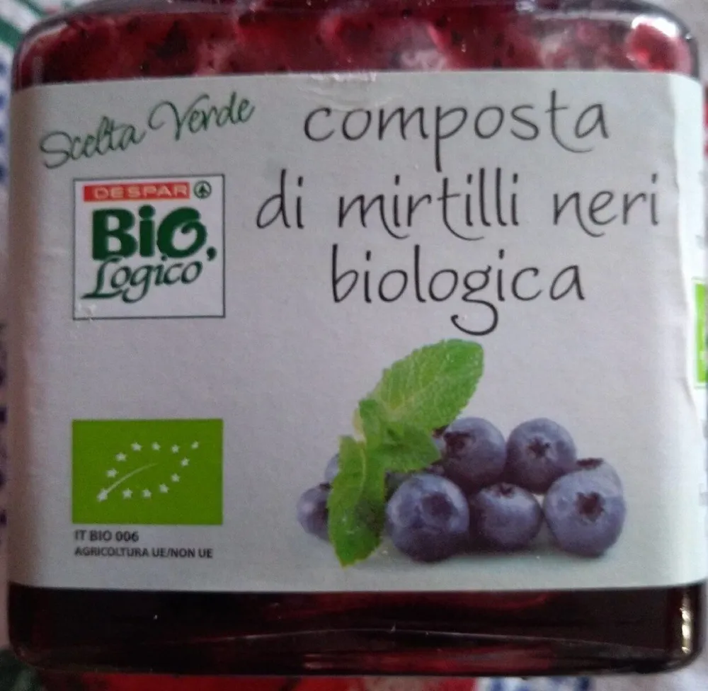 Composta di mirtilli neri biologica
