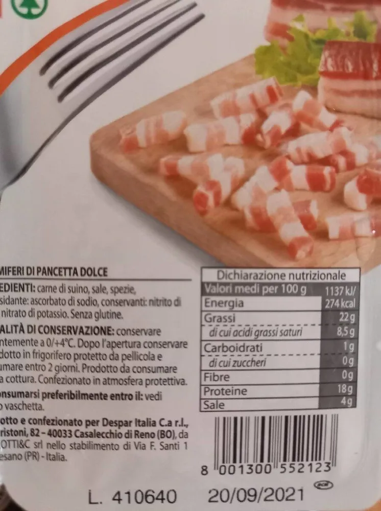 Fiammiferi di pancetta