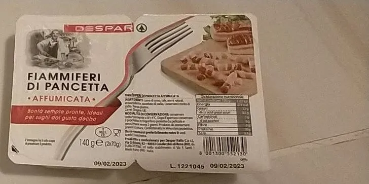 Fiammiferi di pancetta