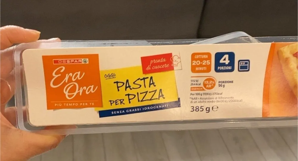 Pasta per pizza