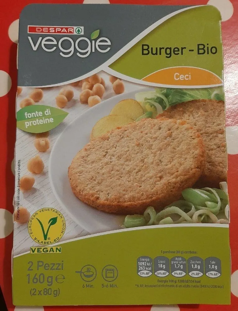 Veggie burger bio