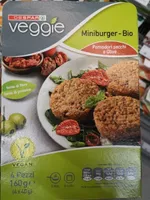 Miniburger bio veggie pomodoro secchi e olive
