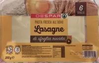 Pasta fresca all'uovo Lasagne di sfoglia ruvida