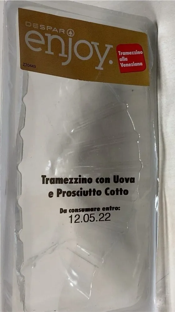 Tramezzino uova e prosciutto cotto