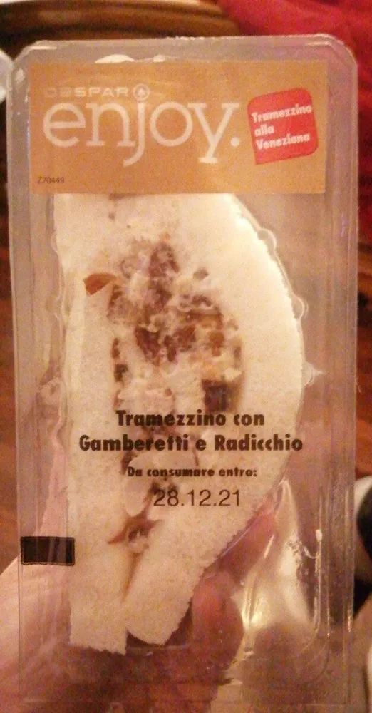 Tramezzino gamberetti e radicchio