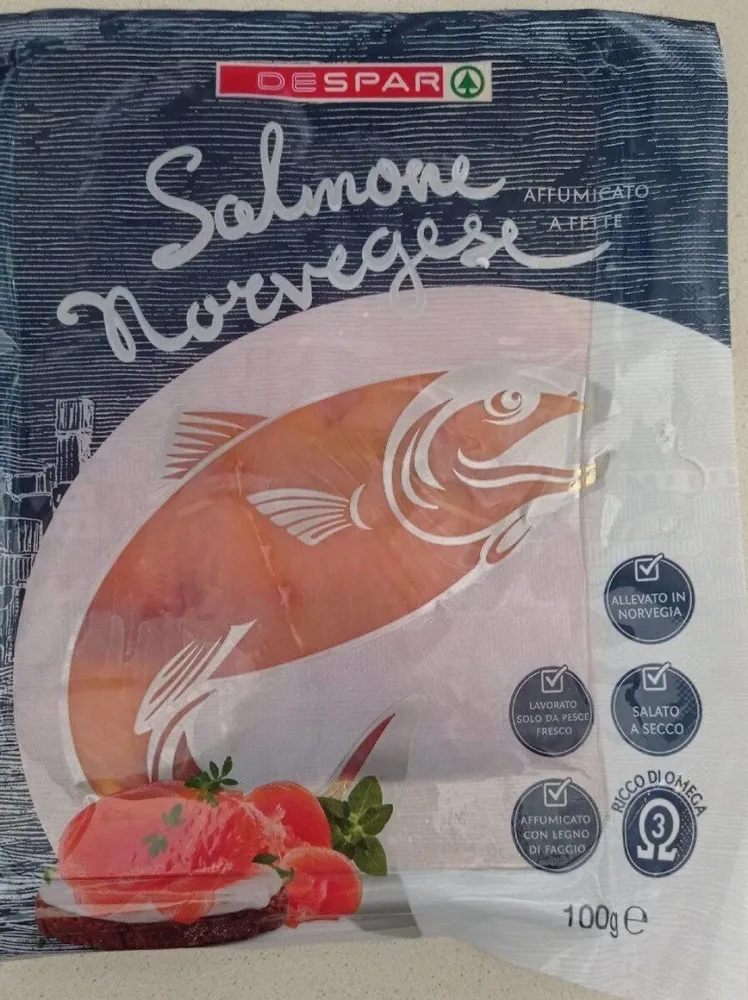 Salmone affumicato a fette