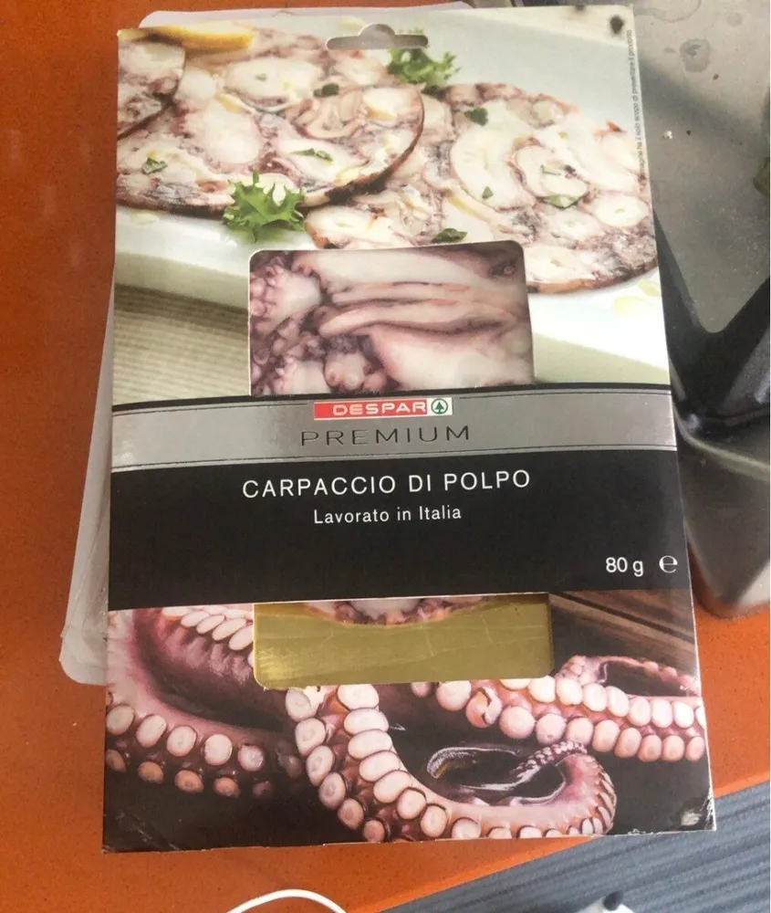 Carpaccio di polpo