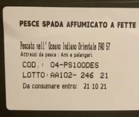 Pesce spada affimicato
