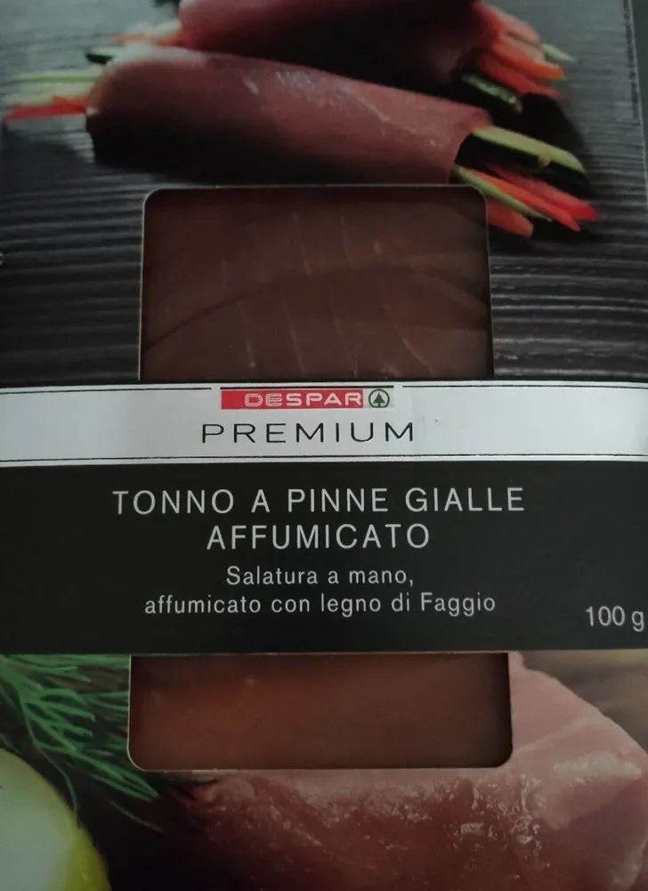 Tonno pinne gialle affumicato