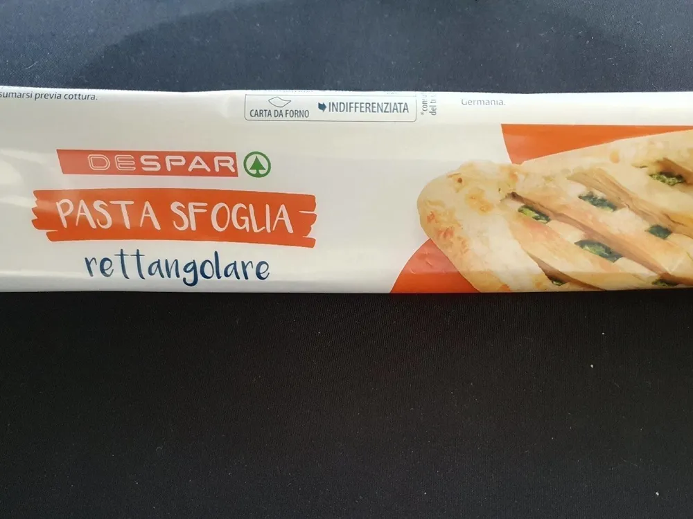 pasta sfoglia rettangolare