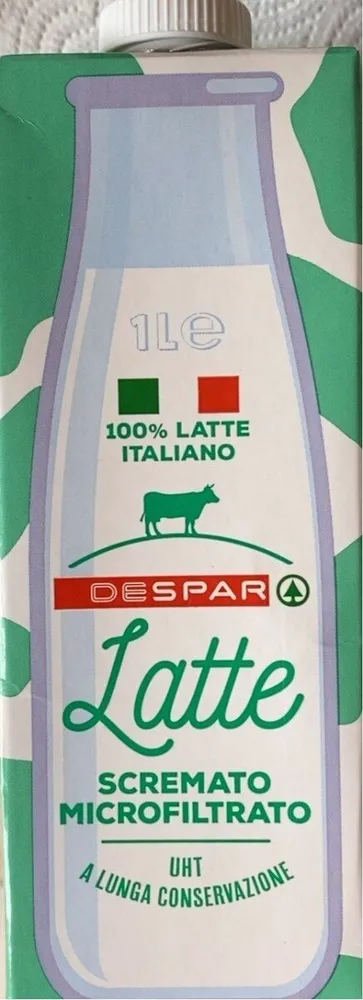Latte scremato microfiltrato a lunga conservazione