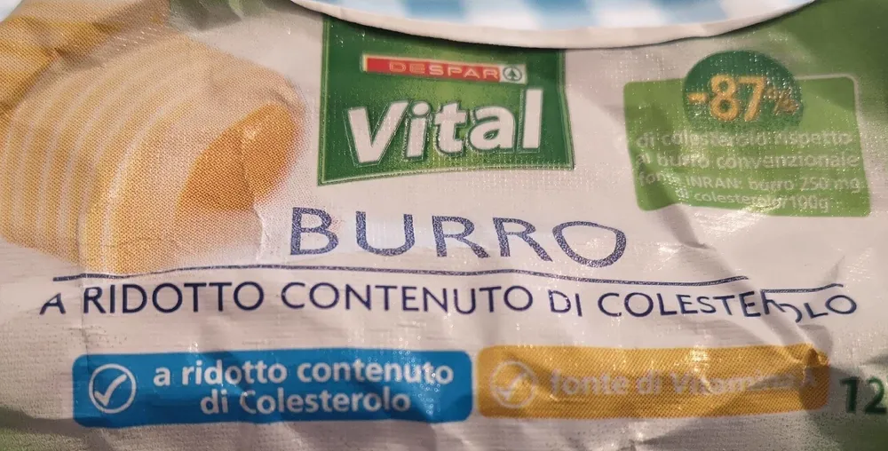 Burro Vital a ridotto contenuto di colesterolo