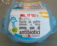 Uova allevate a terra senza uso di antibiotici