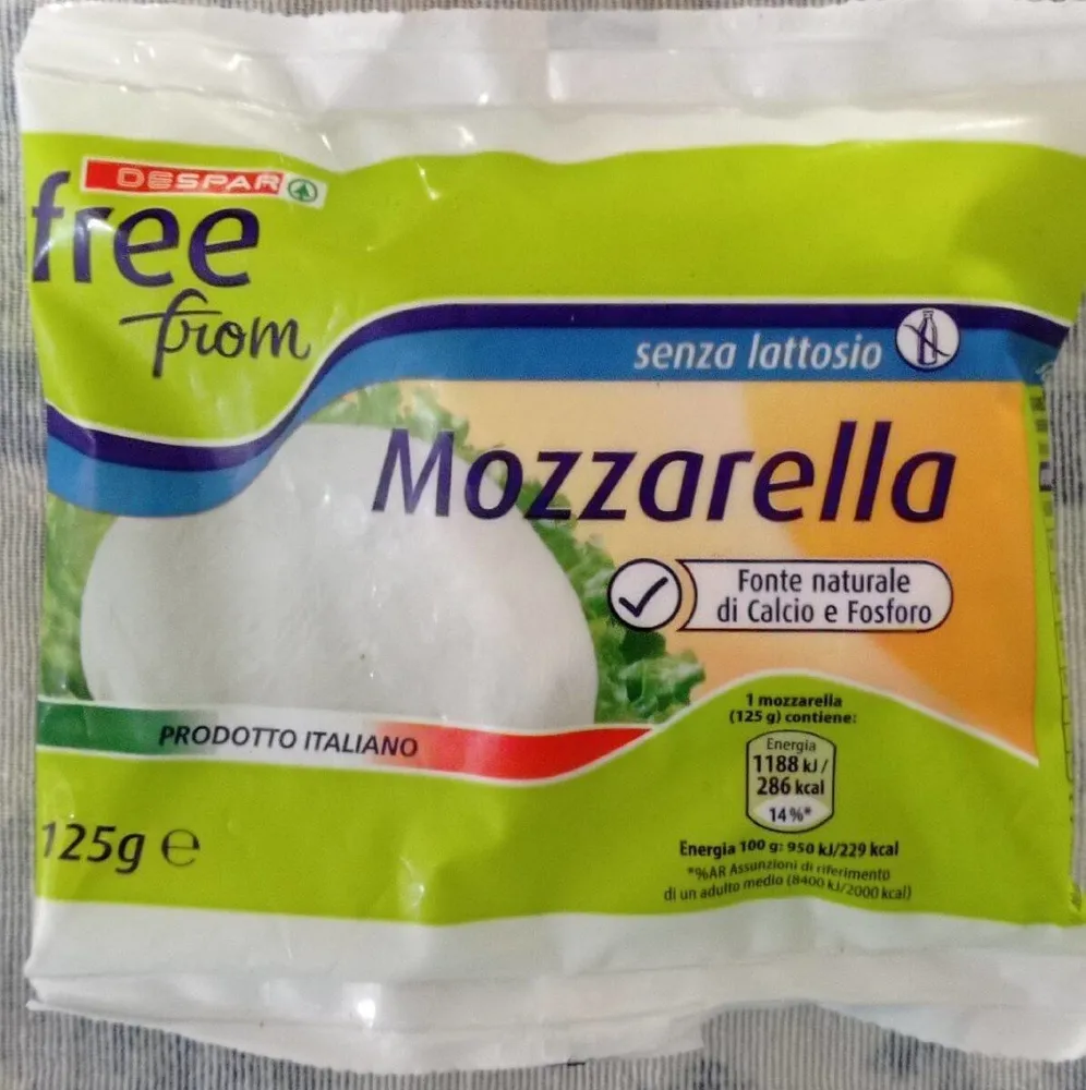Mozzarella senza lattosio