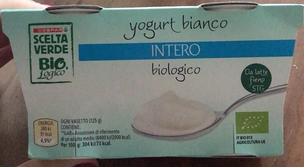 Yogurt bianco intero