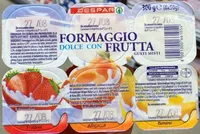 Formaggio dolce con frutta