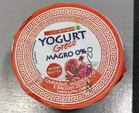 Yogurt greco magro lampone melograno e bacche di goji