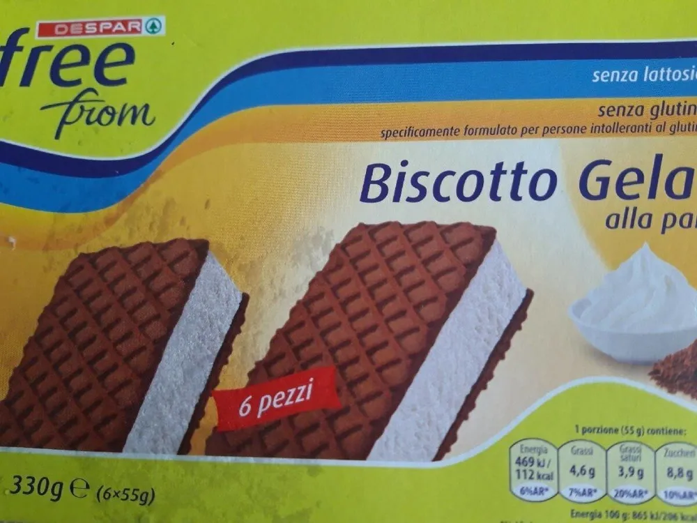 Biscotto gelato alla panna