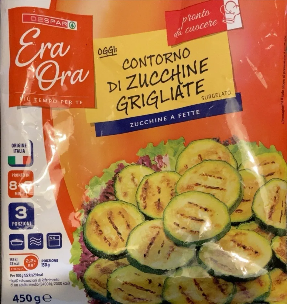 Contorno di zucchine grigliate