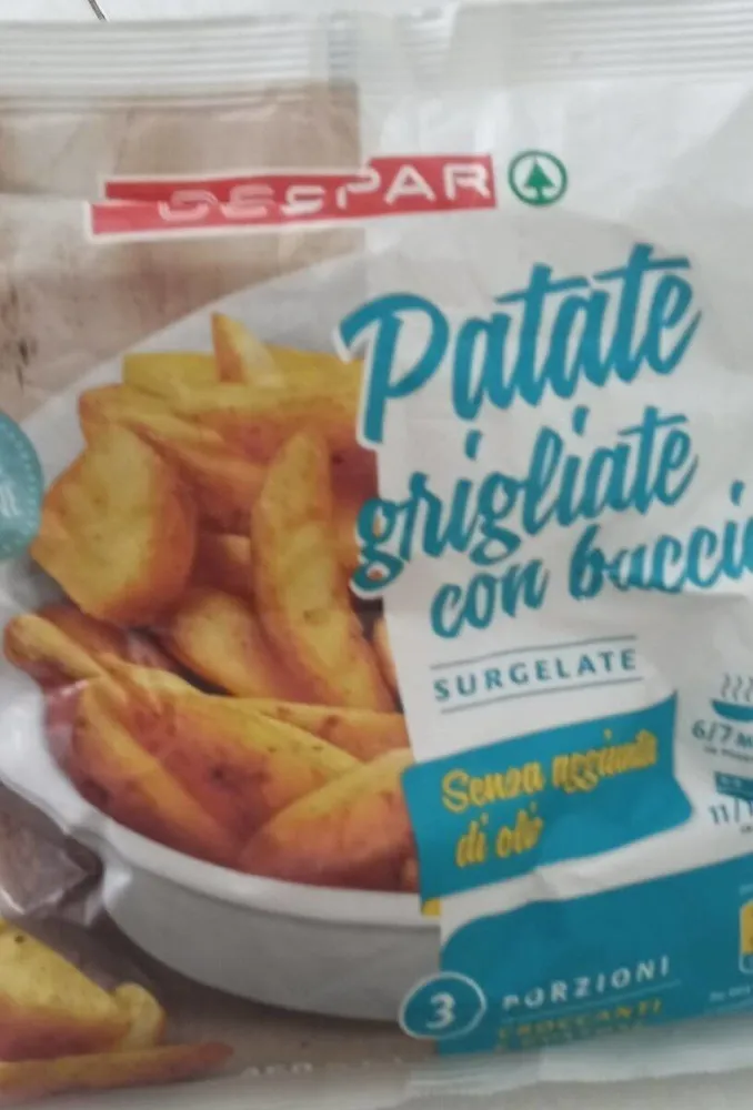 Patate grigliate con buccia