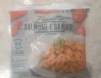 Pennette salmone e gamberi