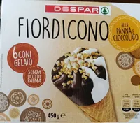 FiordiCono alla panna e cioccolato