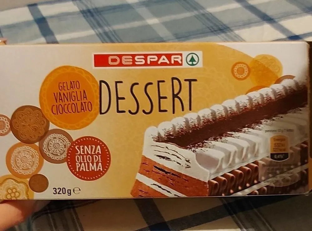 Dessert gelato vaniglia e cioccolato