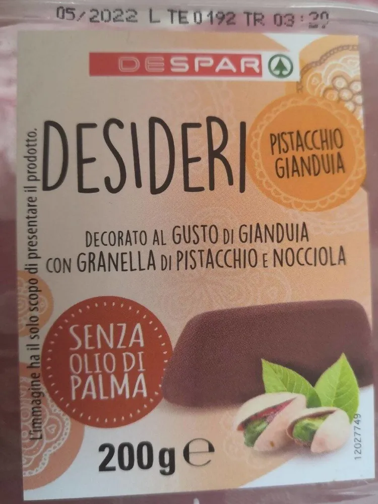 Desideri pistacchio gianduia