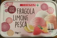 Gelato fragola limone e pesca