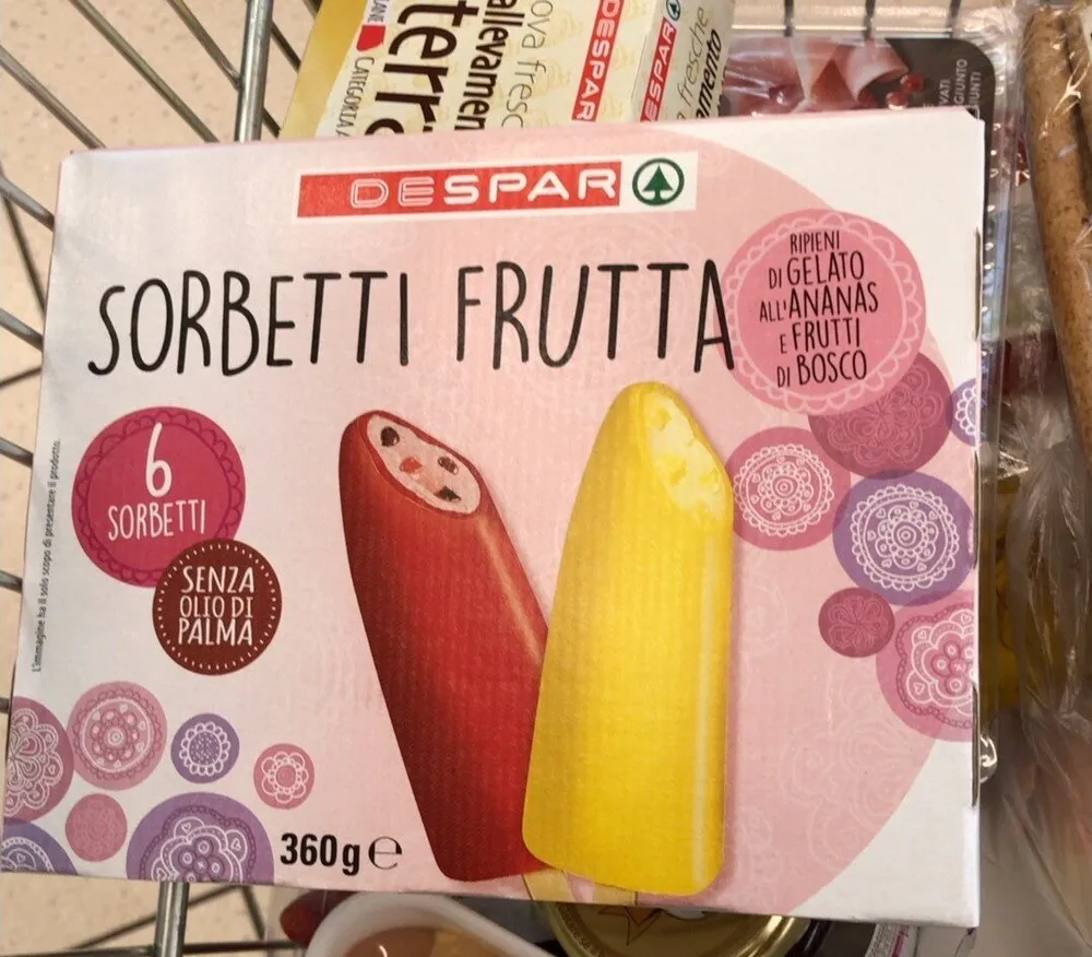 Sorbetti frutta