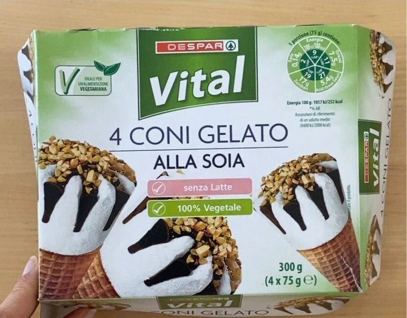 coni gelato alla soia