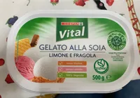 Gelato alla soia limone e fragola