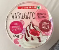 Gelato panna con amarena