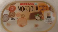 Gelato nocciola variegato alla gianduia