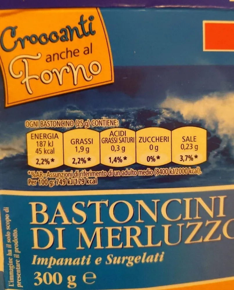 Bastoncini di Merluzzo