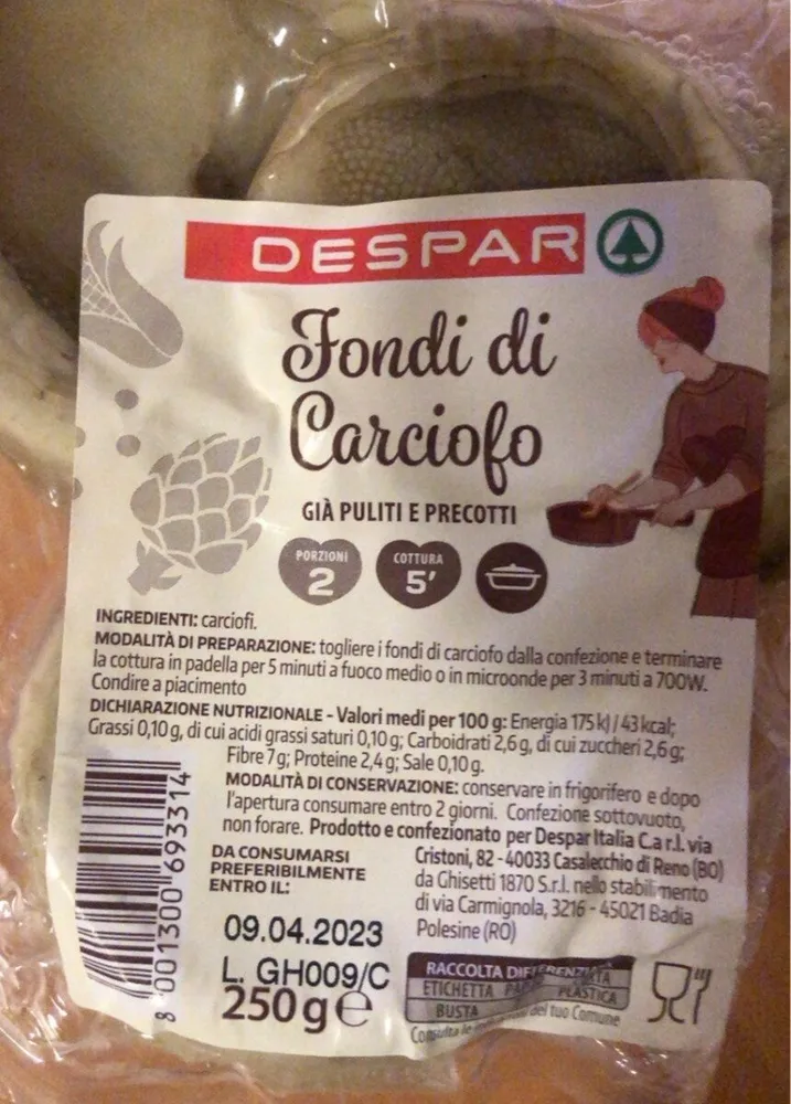 Fondi di carciofo
