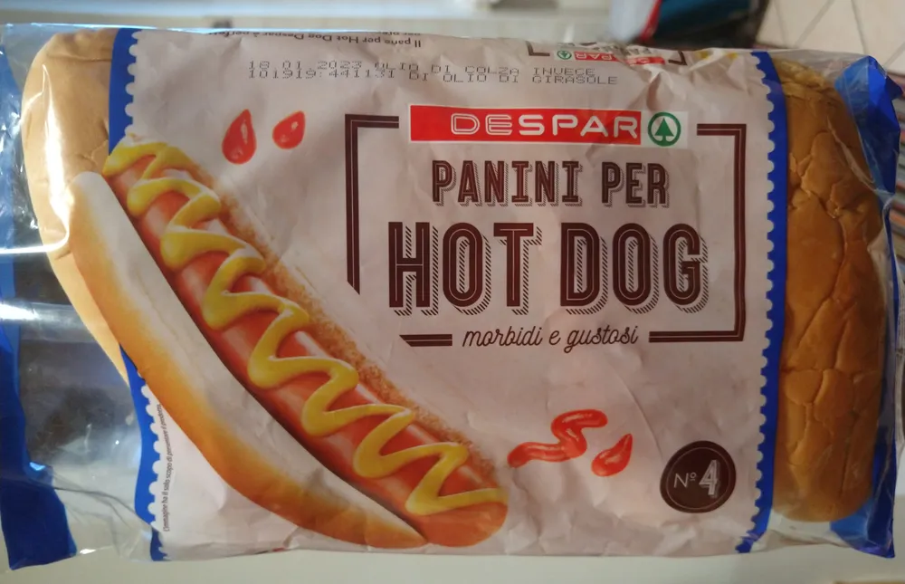 Panini per hot dog