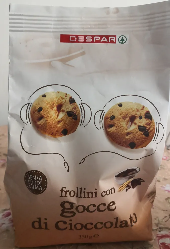 Frollini con gocce di cioccolato