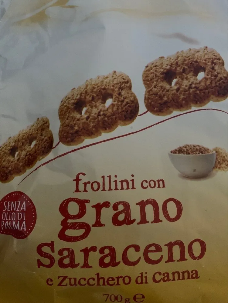 Frollini con grano saraceno e zucchero di canna