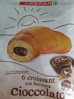 6croissant con farcitura cioccolato