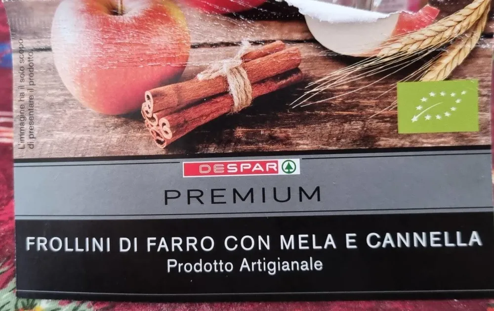 Frollini di farro con mela e cannella