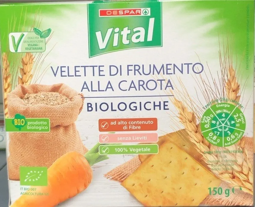 Velette di frumento alla carota