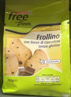 Frollino con gocce di cioccolato senza glutine free from