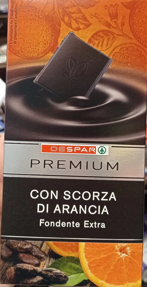 Fondente con scorza di arancia