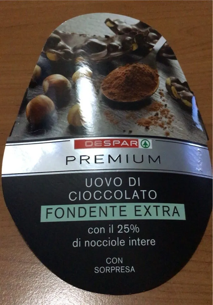 Uovo di cioccolato fondente extra