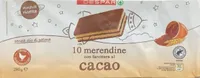 10 merendine con farcitura al cacao
