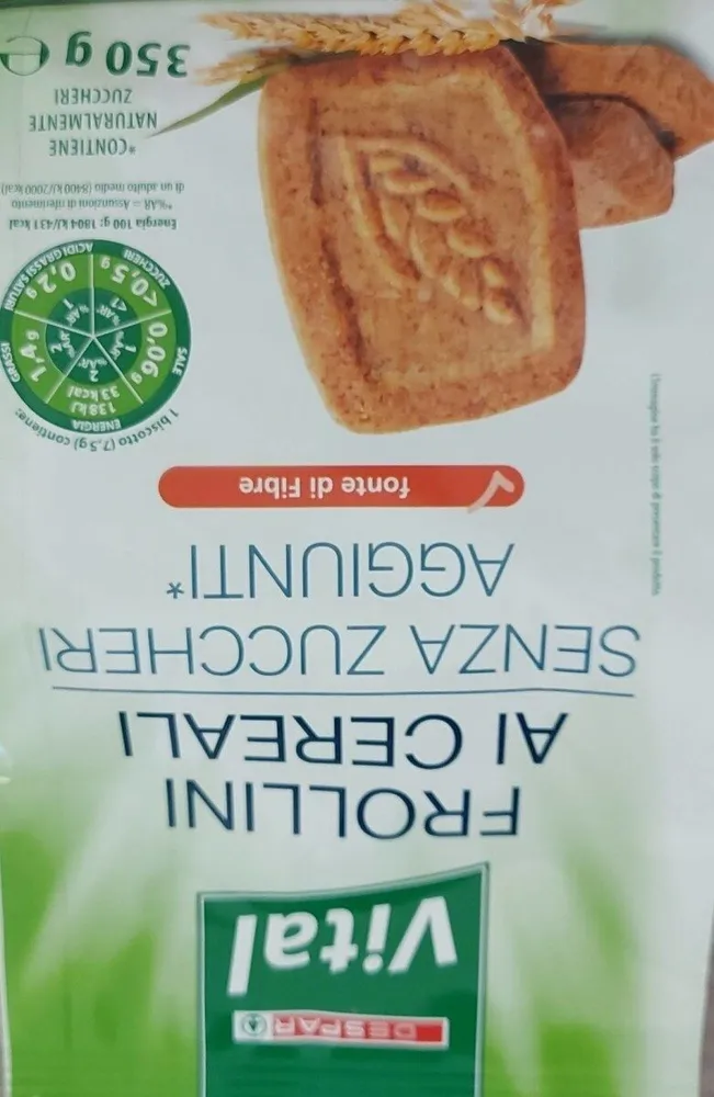 Frollini ai cereali senza zuccheri aggiunti