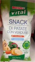 Snack di patate com verdure